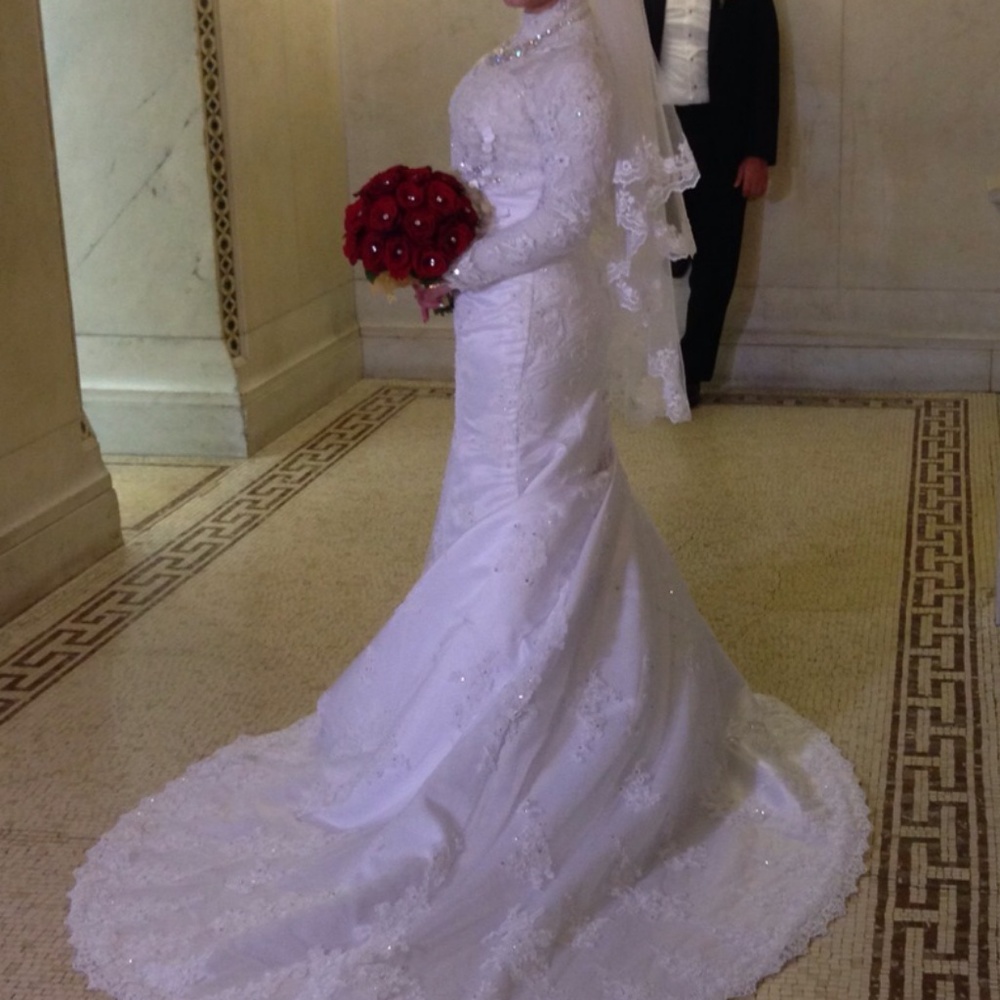 White wedding dress